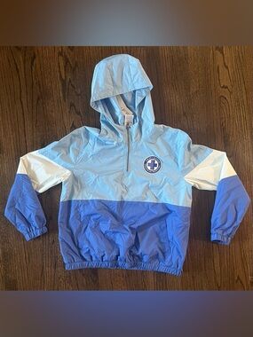 Light Blue & Royal Blue Hooded Windbreaker Pullover Grey’s Anatomy